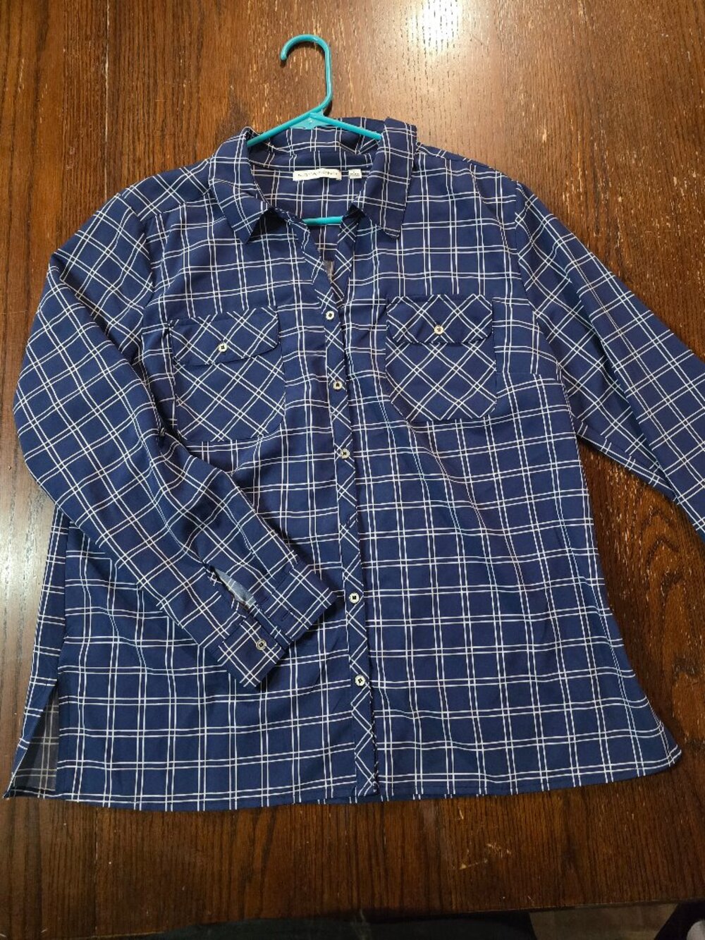 Silky flannel notations shirt